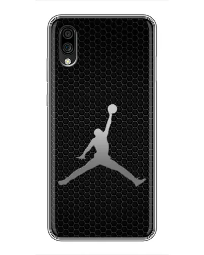 Чехол для ZTE Blade A5 (2020) с картинкой «Jordan Dark Carbon»