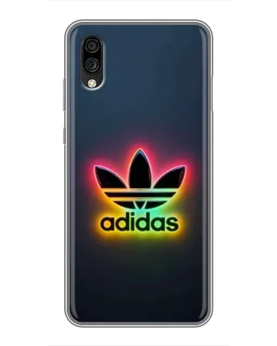 Чехол для ZTE Blade A5 (2020) с картинкой «Неоновый Adidas»