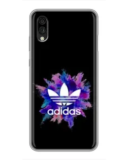Чехол для ZTE Blade A5 (2020) с картинкой «Взрыв красок Adidas»