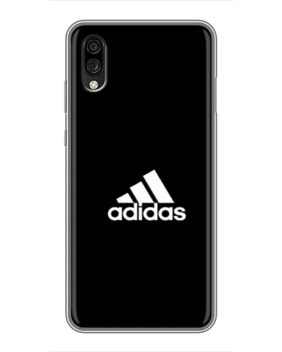 Чехол для ZTE Blade A5 (2020) с картинкой «Черная классика Adidas»