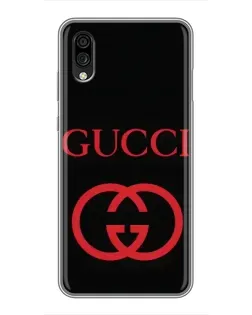 Чехол для ZTE Blade A5 (2020) с картинкой «Gucci — красный логотип»