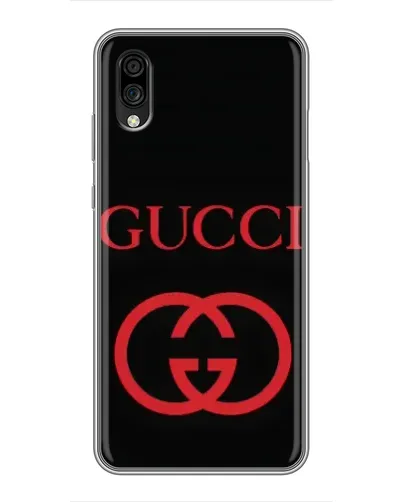 Чехол для ZTE Blade A5 (2020) с картинкой «Gucci — красный логотип»