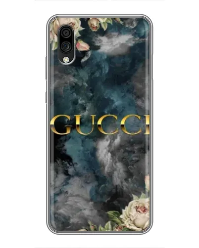 Чехол для ZTE Blade A5 (2020) с картинкой «Абстрактные цветы Gucci»