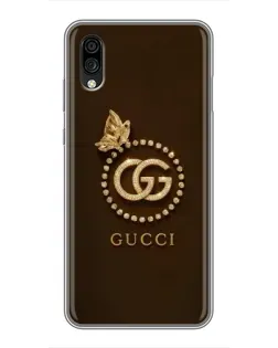 Чехол для ZTE Blade A5 (2020) с картинкой «Gucci — золотая бабочка»