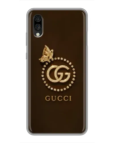 Чехол для ZTE Blade A5 (2020) с картинкой «Gucci — золотая бабочка»