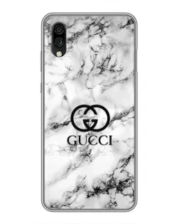 Чехол для ZTE Blade A5 (2020) с картинкой «Gucci — мраморный шик»