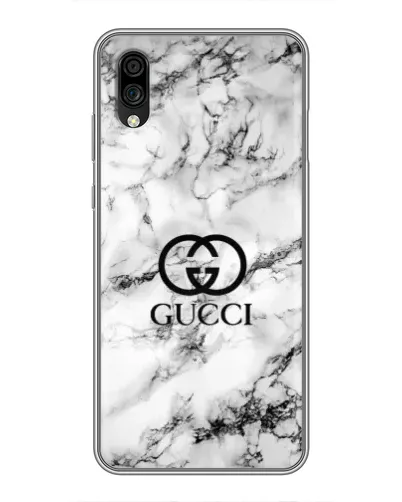 Чехол для ZTE Blade A5 (2020) с картинкой «Gucci — мраморный шик»