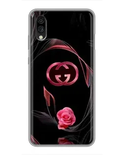 Чехол для ZTE Blade A5 (2020) с картинкой «Gucci — неоновая роза»