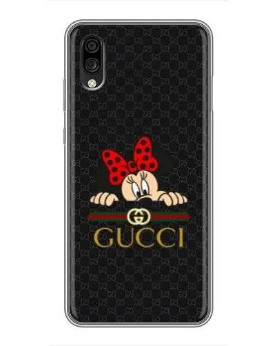 Чехол для ZTE Blade A5 (2020) с картинкой «Минни Маус Gucci — черный»