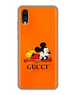 Чехол для ZTE Blade A5 (2020) с картинкой «Микки Маус Gucci — оранж»