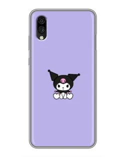 Чехол для ZTE Blade A5 (2020) с картинкой «Kuromi — фиолетовый минимализм»