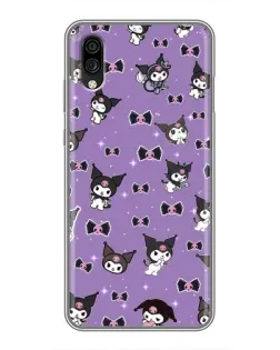 Чехол для ZTE Blade A5 (2020) с картинкой «Kuromi — паттерн»