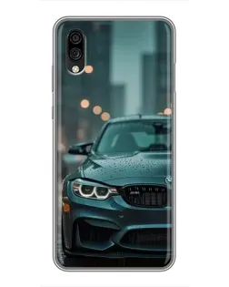 Чехол для ZTE Blade A5 (2020) с картинкой «BMW в огнях города»