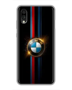 Чехол для ZTE Blade A5 (2020) с картинкой «BMW M-Power неон»