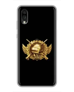 Чехол для ZTE Blade A5 (2020) с картинкой «PUBG — оранжевый градиент»