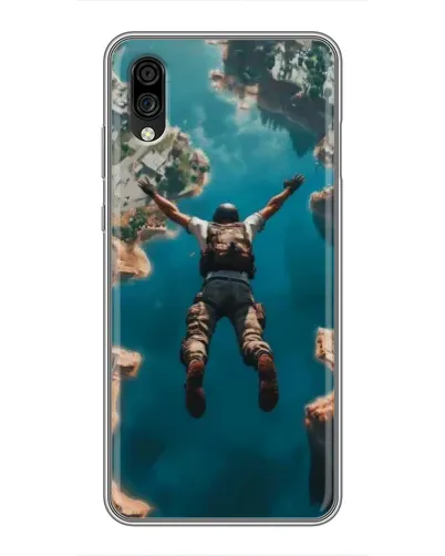 Чехол для ZTE Blade A5 (2020) с картинкой «PUBG — свободное падение»