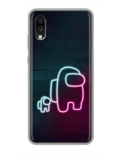 Чехол для ZTE Blade A5 (2020) с картинкой «Among Us неон-арт» Чехол для ZTE Blade A5 (2020) с картинкой «Among Us неон-арт»