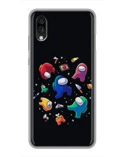 Чехол для ZTE Blade A5 (2020) с картинкой «Among Us космос» Чехол для ZTE Blade A5 (2020) с картинкой «Among Us космос»