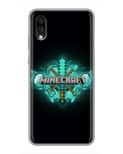 Чехол для ZTE Blade A5 (2020) с картинкой «Minecraft Diamond лого» Чехол для ZTE Blade A5 (2020) с картинкой «Minecraft Diamond лого»