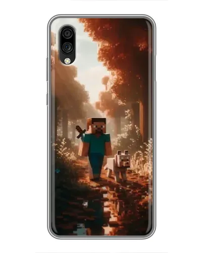 Чехол для ZTE Blade A5 (2020) с картинкой «Стив в лесу» Чехол для ZTE Blade A5 (2020) с картинкой «Стив в лесу»
