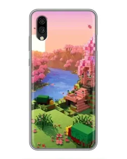 Чехол для ZTE Blade A5 (2020) с картинкой «Розовое дерево Minecraft» Чехол для ZTE Blade A5 (2020) с картинкой «Розовое дерево Minecraft»