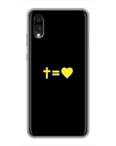 Чехол для ZTE Blade A5 (2020) с картинкой «Сердце и Крест» Чехол для ZTE Blade A5 (2020) с картинкой «Сердце и Крест»
