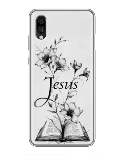 Чехол для ZTE Blade A5 (2020) с картинкой «Цветы и Библия» Чехол для ZTE Blade A5 (2020) с картинкой «Цветы и Библия»
