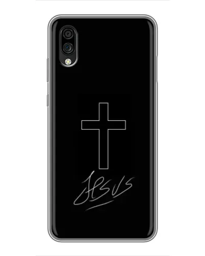 Чехол для ZTE Blade A5 (2020) с картинкой «Графический крест Jesus» Чехол для ZTE Blade A5 (2020) с картинкой «Графический крест Jesus»