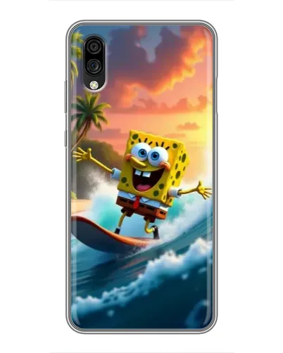 Чехол для ZTE Blade A5 (2020) с картинкой «Губка Боб серфингист» Чехол для ZTE Blade A5 (2020) с картинкой «Губка Боб серфингист»