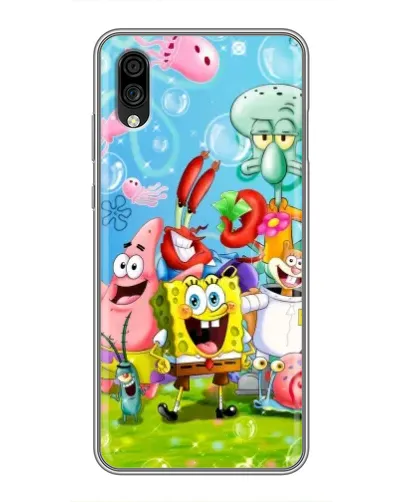 Чехол для ZTE Blade A5 (2020) с картинкой «Губка Боб и друзья» Чехол для ZTE Blade A5 (2020) с картинкой «Губка Боб и друзья»