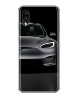 Чехол для ZTE Blade A5 (2020) с картинкой «Tesla Model S Look»