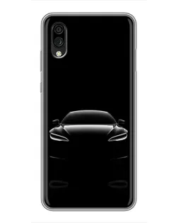 Чехол для ZTE Blade A5 (2020) с картинкой «Силуэт Tesla Night»