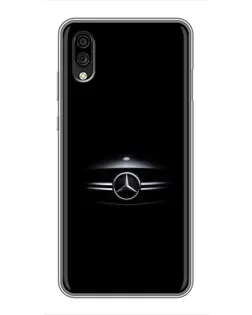 Чехол для ZTE Blade A5 (2020) с картинкой «Mercedes — абстрактные линии»