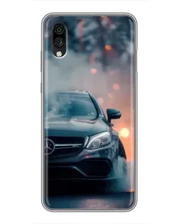 Чехол для ZTE Blade A5 (2020) с картинкой «Mercedes — ночной город»