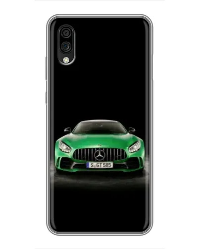 Чехол для ZTE Blade A5 (2020) с картинкой «Mercedes — неоновый лого»