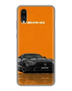 Чехол для ZTE Blade A5 (2020) с картинкой «Оранжевый Mercedes AMG»