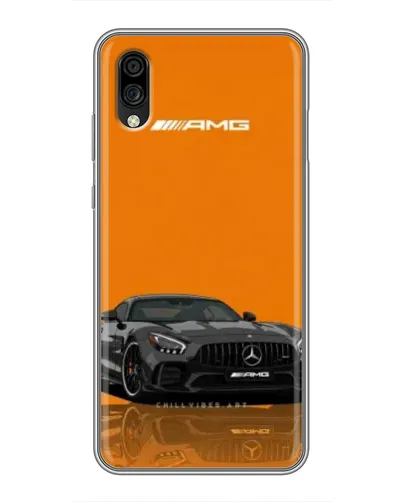 Чехол для ZTE Blade A5 (2020) с картинкой «Оранжевый Mercedes AMG»