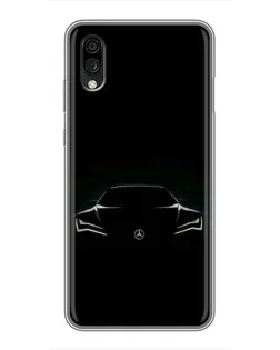 Чехол для ZTE Blade A5 (2020) с картинкой «Mercedes — силуэт авто» Чехол для ZTE Blade A5 (2020) с картинкой «Mercedes — силуэт авто»
