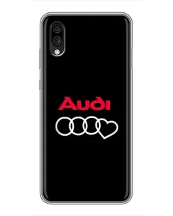 Чехол для ZTE Blade A5 (2020) с картинкой «Логотип Audi Heart»