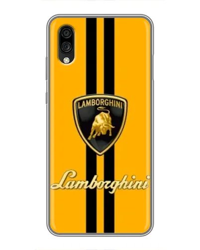 Чехол для ZTE Blade A5 (2020) с картинкой «Lamborghini Stripe желтый»