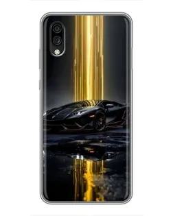 Чехол для ZTE Blade A5 (2020) с картинкой «Ночной Lamborghini драйв»