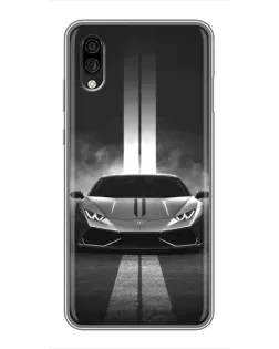Чехол для ZTE Blade A5 (2020) с картинкой «Lamborghini симметрия дорог»