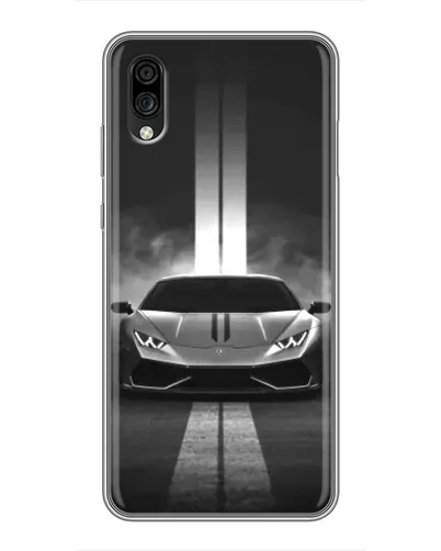 Чехол для ZTE Blade A5 (2020) с картинкой «Lamborghini симметрия дорог»
