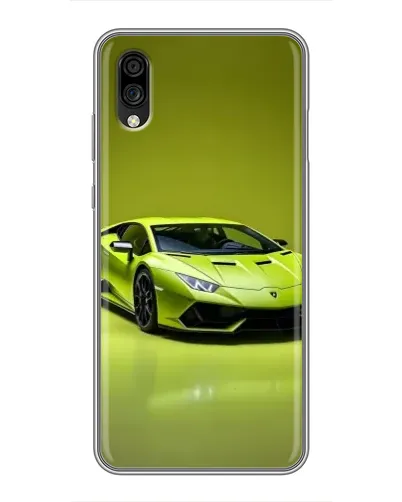 Чехол для ZTE Blade A5 (2020) с картинкой «Салатовый Lamborghini Huracan»