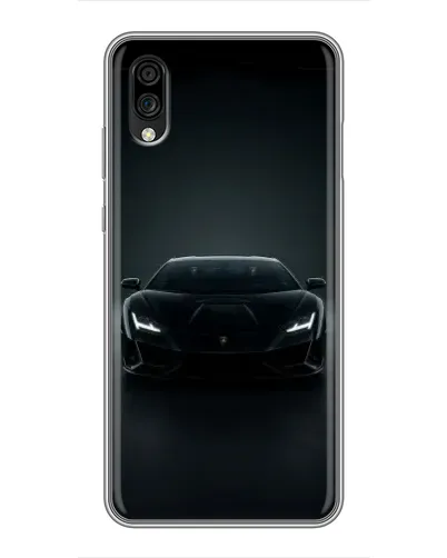 Чехол для ZTE Blade A5 (2020) с картинкой «Черный Lamborghini Aventador»
