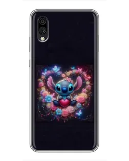 Чехол для ZTE Blade A5 (2020) с картинкой «Stitch в цветах» Чехол для ZTE Blade A5 (2020) с картинкой «Stitch в цветах»