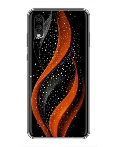 Чехол для ZTE Blade A5 (2020) с картинкой «Огненная звездная волна»