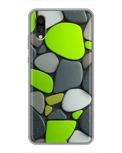 Чехол для ZTE Blade A5 (2020) с картинкой «Яркая неоновая галька»