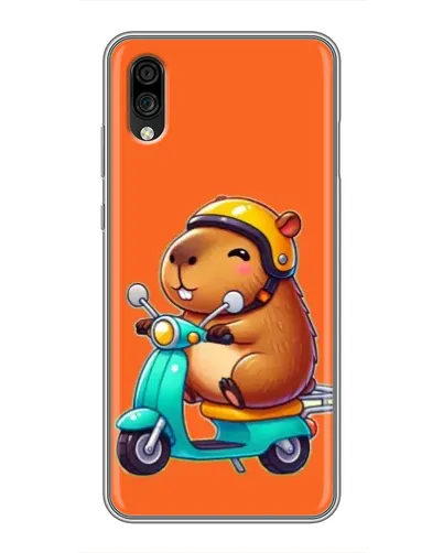 Чехол для ZTE Blade A5 (2020) с картинкой «Капибара на скутере» Чехол для ZTE Blade A5 (2020) с картинкой «Капибара на скутере»
