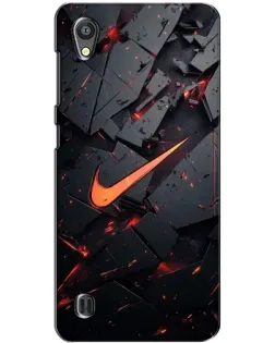Чехол для ZTE Blade A5 с картинкой «Nike — эффект разломов»
